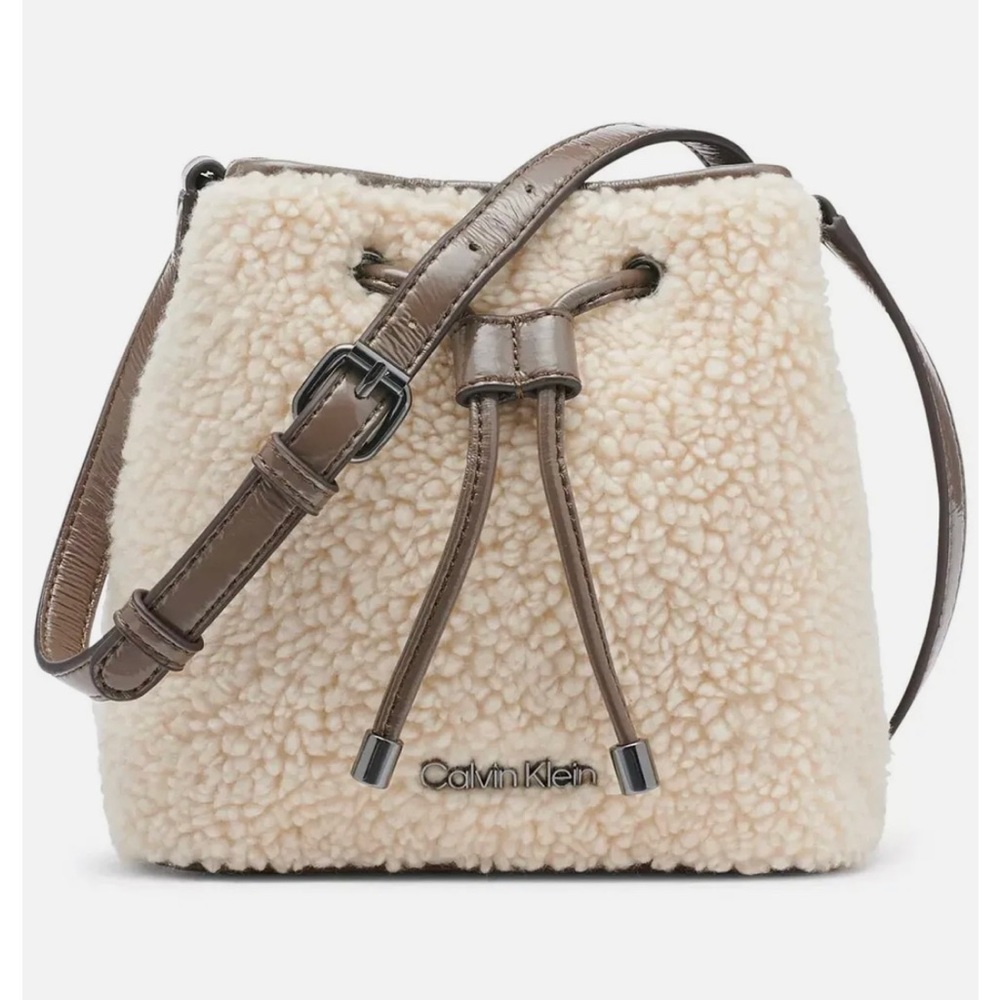 Calvin Klein Astatine MicroMini Bucket Crossbody- Beige - NWT -